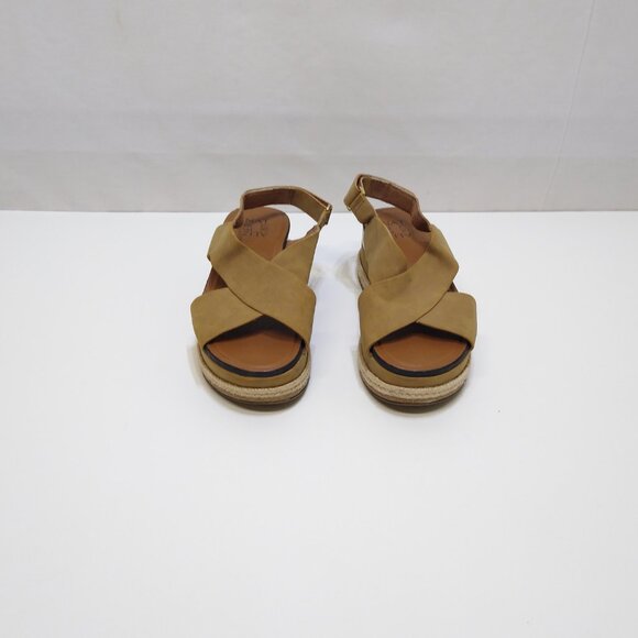 Naturalizer Baya Platform Sandal Slingback Size 6M Criss-Cross Straps Adjustable - Picture 5 of 9